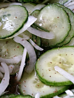 A picture of Cucumber Onion Salad.