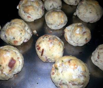 The New Way Serving Recipe Rays Bacon cheddar biscuit balls Delicious Simple