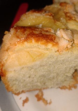 Una foto de Bizcochuelo de banana y manzana