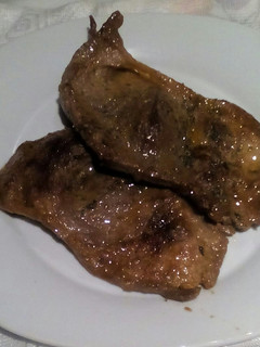 A picture of Sticky steak.