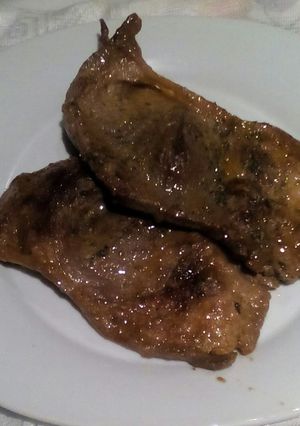 A picture of Sticky steak.