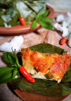 Foto resep Pepes Kerupuk Sambal Bacem