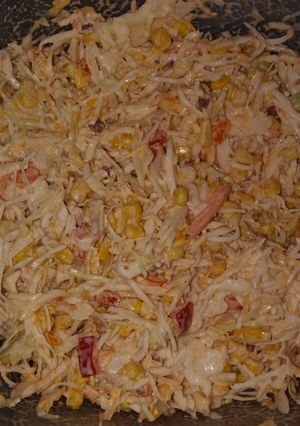 A picture of Southwestern Corn Slaw.