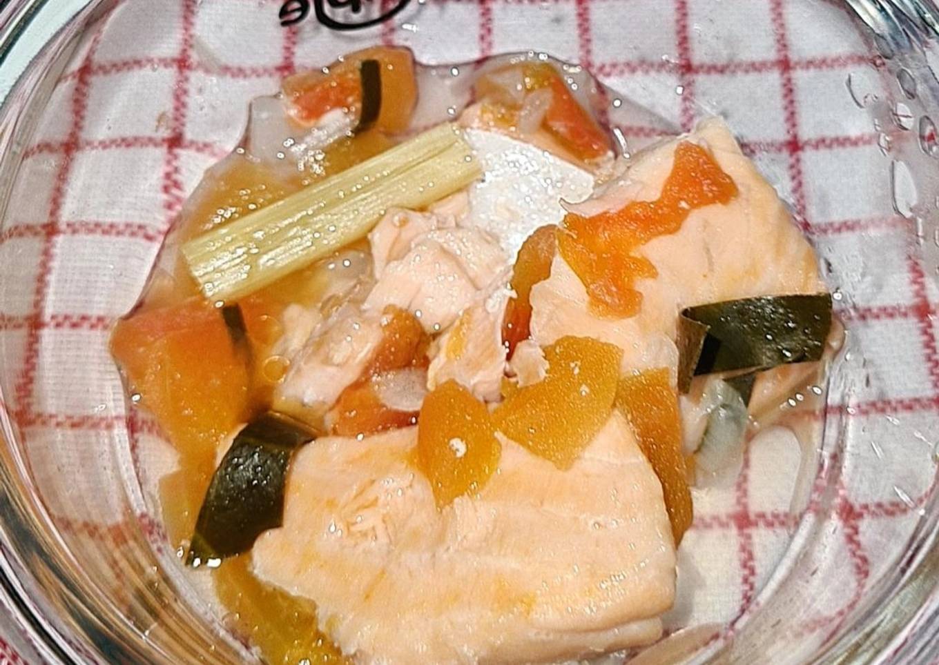 Salmon Kukus Sambal Matah (MPASI 1 tahun)