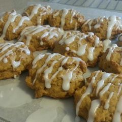 A picture of Iced Pumpkin Cookies.