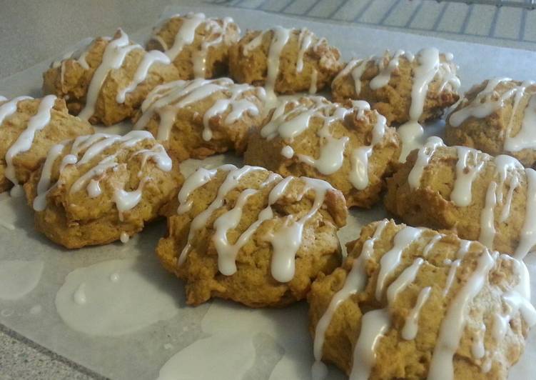 Recipe of Homemade Iced Pumpkin Cookies