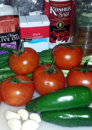 A picture of Tomato Scallion Salsa.