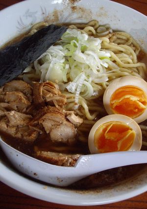 A picture of Soy Sauce Broth Ramen.