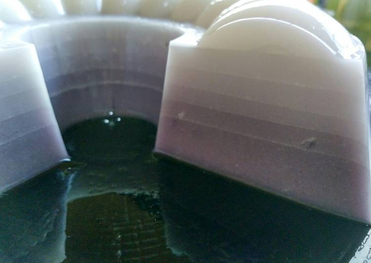 Puding Ombre Ubi Ungu