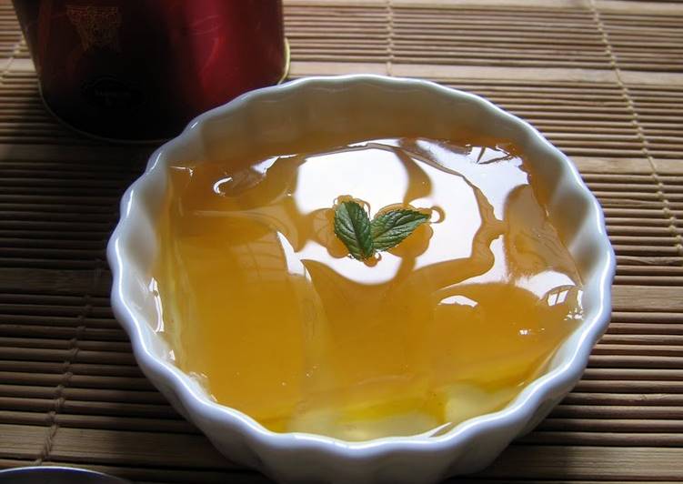 Recipe of Favorite Jasmine Tea & Yellow Peach Agar Jelly