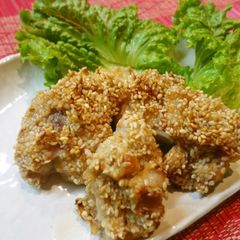 A picture of Baked Sesame Chicken.