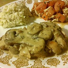 Chicken Breast in Creamy Mushroom Sauce A picture of Chicken Breast in Creamy Mushroom Sauce.