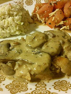 A picture of Chicken Breast in Creamy Mushroom Sauce.