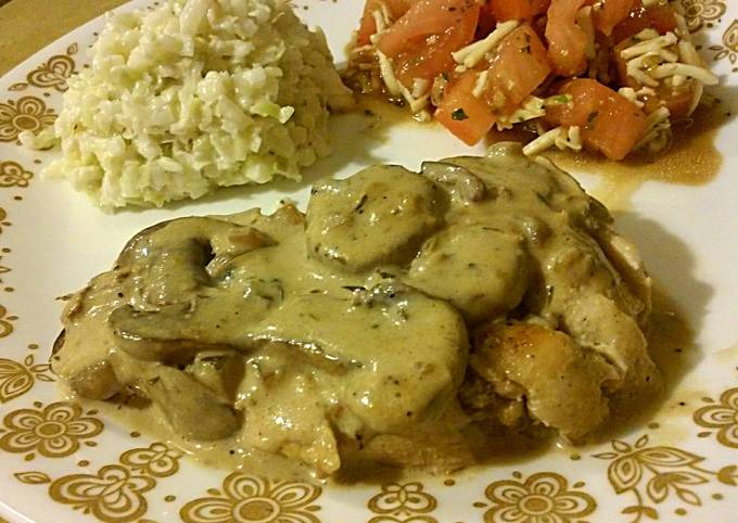 Recipe of Homemade Chicken Breast in Creamy Mushroom Sauce