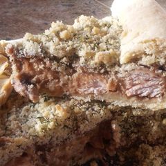 A picture of Rustic Chicken & Mushroom crumbly pie.