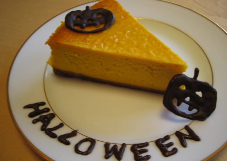 Easy Kabocha Squash Cheesecake for Halloween