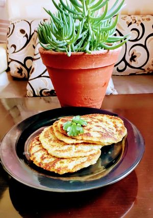 A picture of Sabudana Vrat Parathas.