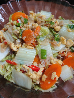 Foto resep Orak-arik telur sawi putih