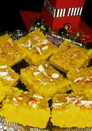 A picture of Coconut burfi.