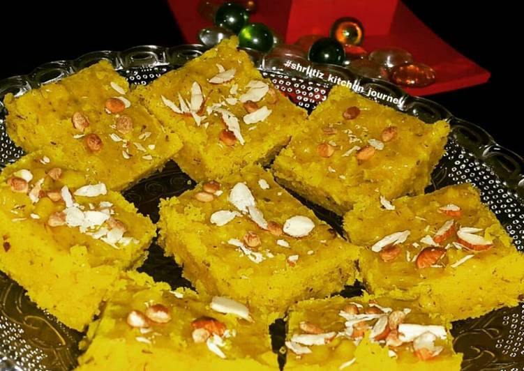 Recipe of Homemade Coconut burfi