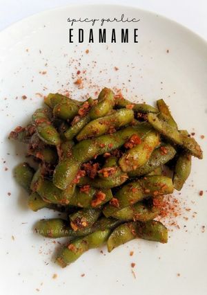 Foto resep Spicy Garlic Edamame