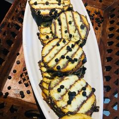 A picture of Wooden logs/Chocolate logs.