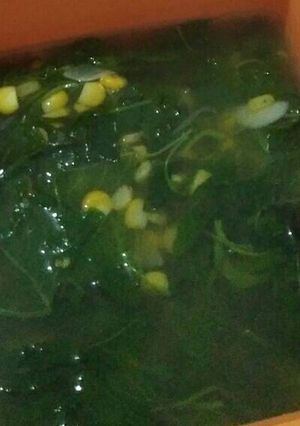 Foto resep Sayur bening bayam dan jagung