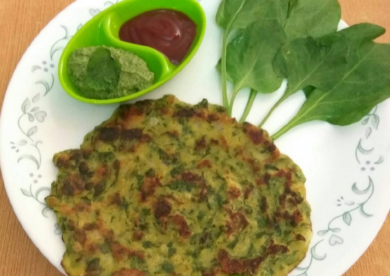 Spinach chilla