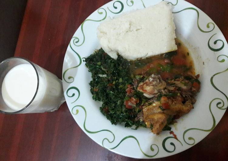 How to Prepare Any-night-of-the-week Ugali kuku na sukuma