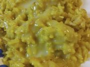 A picture of beef broth rice