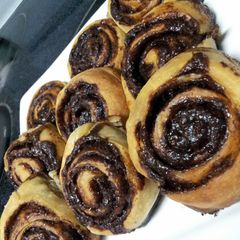 A picture of Pam's homemade cinnabon....