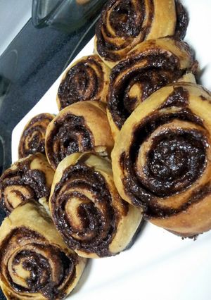 A picture of Pam's homemade cinnabon....