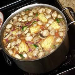 A picture of Yum Yummy vegetable soup.
