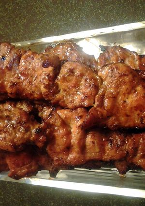 A picture of Filipino-style Pork BBQ.