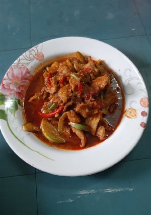 รูปของ เนื้อผัดพริกแกง
