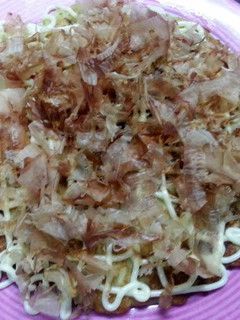 A picture of Okonomiyaki - Japanese Pancake.