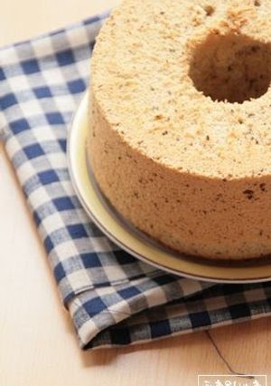 A picture of Basic Chiffon Cake with Tea.