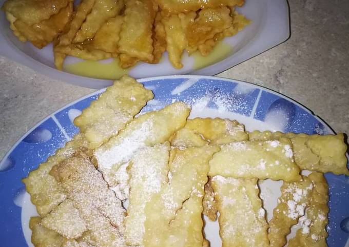 Chiacchiere con la panna