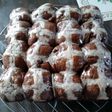 Ladybirds Chocy Choc Cross Buns