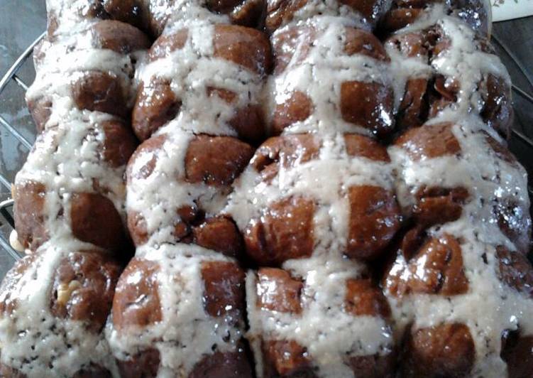 Recipe of Perfect Ladybirds Chocy Choc Cross Buns