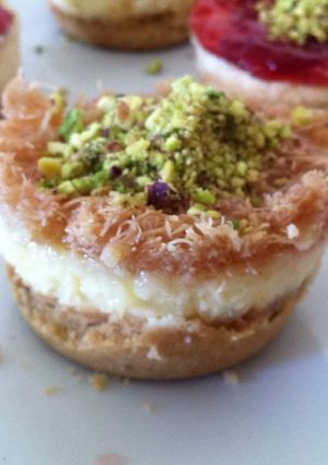 صورة لوصفة طريقة عمل ميني تشيز الكنافه