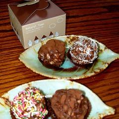 Puffed Grain "Ninjin" Chocolate Truffles A picture of Puffed Grain "Ninjin" Chocolate Truffles.
