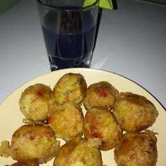 Sweet potato balls (dunkulallen dankalin hausa) A picture of Sweet potato balls (dunkulallen dankalin hausa).