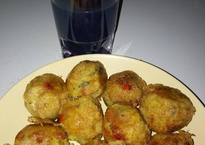 Sweet potato balls (dunkulallen dankalin hausa)