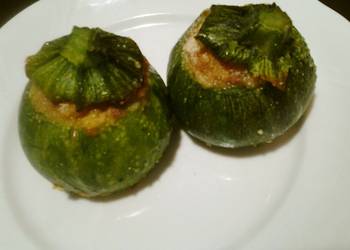 Easiest Way to Cook Appetizing Easy Italian Round Zucchini Stuffed with Meat