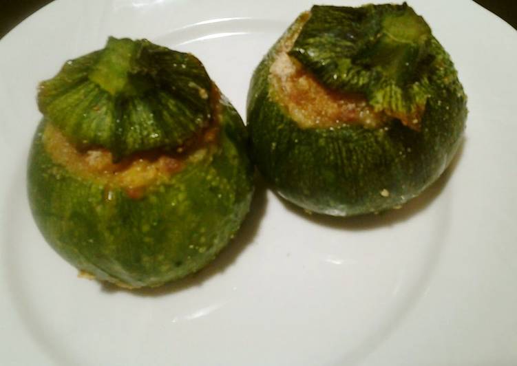 How to Prepare Quick Easy Italian Round Zucchini Stuffed with Meat