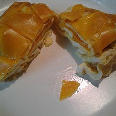 Cheesy Folded Eggs A picture of Cheesy Folded Eggs.