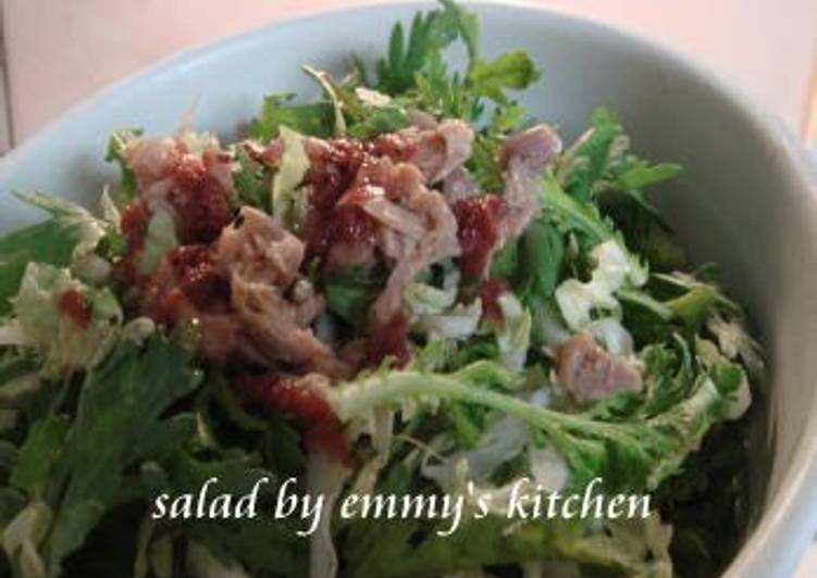 Recipe of Perfect Korean Chrysanthemum Greens Salad