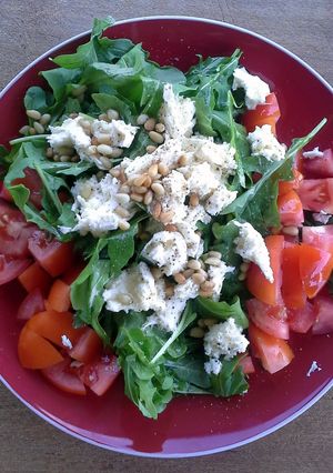 A picture of Rocket Caprese Salad.