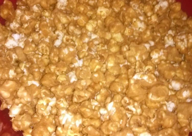 Steps to Prepare Homemade Caramel popcorn